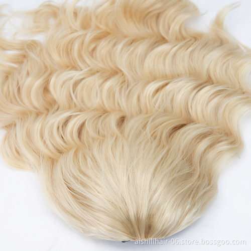 AISHILI Wholesale Synthetic Long Body Wave Air Wig Nature Culy Hiar Wigs With Headband For Women
